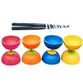 thumbnail image 4 of Flmtop Funny Chinese YOYO 3 Bearing Clutch Diabolo Set Metal Sticks String Bag Toys, 4 of 10