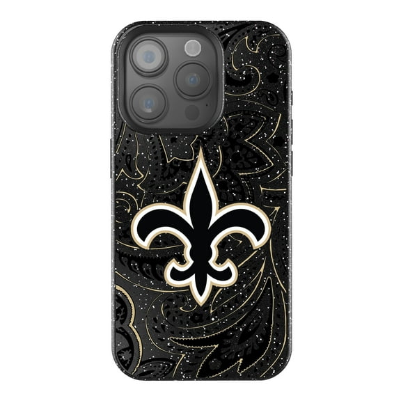 Keyscaper New Orleans Saints Paisley Bling iPhone Case