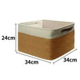 thumbnail image 2 of Papelera organizadora plegable con , para estantería de guardería, armario, ligera, multiusos, premium, fácil de llevar, ahorra espacio, fácil de Marrón Macarena Compartimientos de almacenaje, 2 of 8