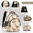 thumbnail image 4 of ALAZA Retro Ducks School Backpack Elementary Bag Bookbag Travel Rucksack, 4 of 6