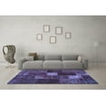 thumbnail image 3 of Ahgly Company Machine Washable Indoor Rectangle Patchwork Blue Transitional Area Rugs, 2' x 4', 3 of 4