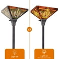 thumbnail image 6 of Tiffany Style Floor Lamp Torchiere Uplight 70" Tall, 6 of 6