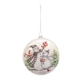 thumbnail image 3 of Melrose Set of 6 Snowman with Berry and Cardinal Glass Christmas Ball Ornaments 5.5", 3 of 4