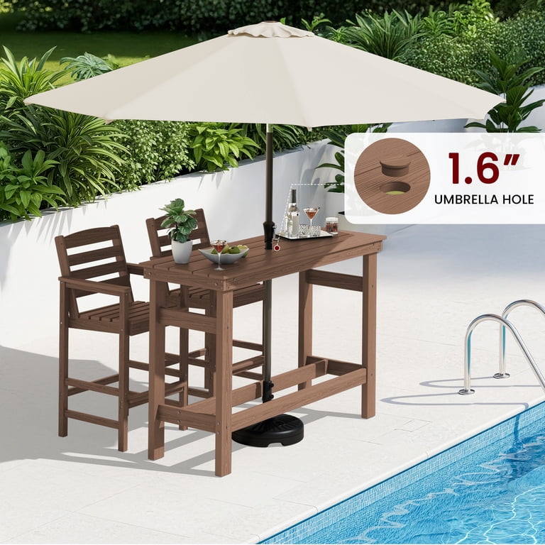 bar height patio umbrellas sale TheLAShop Commercial Umbrella 7ft 6-Rib for Boutique Hotels/Roof and more. DL79 Darlee Aluminum 9' Autotilt