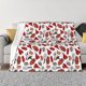 thumbnail image 1 of Fotbe Red Food Manta de Franela con Estampado, Manta Ultrasuave para Cama, Sofá, Auto, Hipoalergénica y Antibolitas-60"x50", 1 of 6