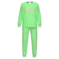 thumbnail image 7 of JAJAHO Girls Pajamas Set 2 Piece Soft Kids Loungewear Pjs Bow Print Long Sleeve Nightwear 3-14Y, 7 of 7