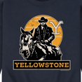 thumbnail image 3 of Yellowstone - Rip Rideing Horseback - Men's Crew Neck Fleece Pullover, 3 of 6