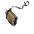 thumbnail image 2 of Bearachild Adaptador USB C multipropósito portátil tipo C a USBA conector para portátiles cargadores dispositivo portátil Mini Juegos de teclado y mouse para computadora dorado, 2 of 6