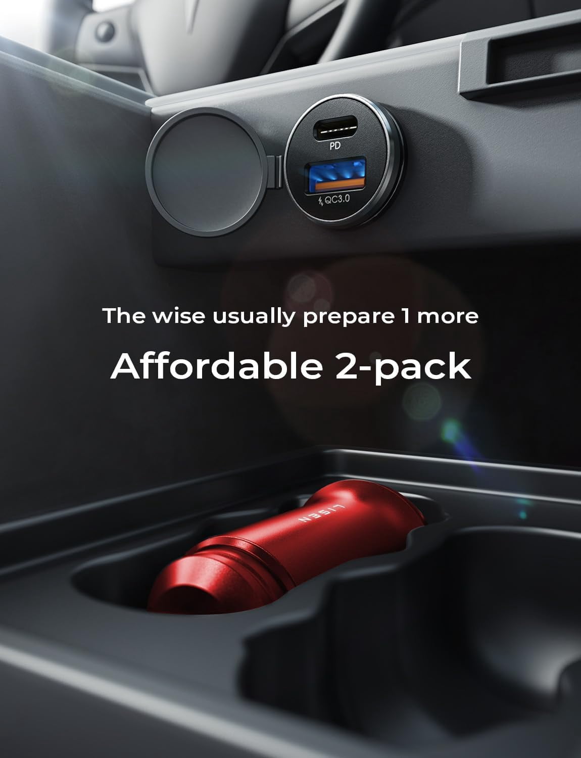 Car Charger USB C, 69W Cigarette Lighter USB Charger Adapter, Car Accessories Gifts for Men, Mini USBC Cars Fast Charging Adapter USBC Type C 12V Plug Outlet, for iPhone 17 Pro Max 16 15 14 13