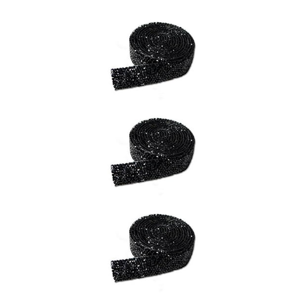 Pegatinas de diamantes de imitación Toystoory Bling Stickers resina Cristal decoración negro 9.5x7.5x0.5 cm