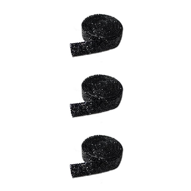 Matsuzay Bling Stickers Fix Decor Beads Adhesivo de fusión en caliente Diseño autoadhesivo Tira de taladro para adorno de automóvil Negro 1 1.5 cm de Type1 NO1 Matsuzay CBP334142