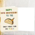 thumbnail image 3 of Tarjeta de felicitación OJsensai para 30.º aniversario con diseño de taco, 3 of 6
