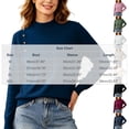 thumbnail image 3 of yillto Womens Sweaters Tops Lightweight Business Casual Long Sleeve Soft Knit Mock Neck Pullover Sweater, 3 of 5