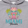 thumbnail image 2 of Miami Florida - Men's Pullover Hooded Fleece Sweatshirt, 2 of 6