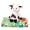 Dairy Cow, variant on Rollee Pollee Plush Moose Farm Friends Hugger and Silk Touch Throw Blanket 40x50 inches, Set for Kids