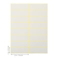 thumbnail image 2 of Miangastore 15 Sheets Label Sticker Blank Sticker Labels Easy To Write On Adhesive Labels (16 Labels/ sheet), 2 of 9