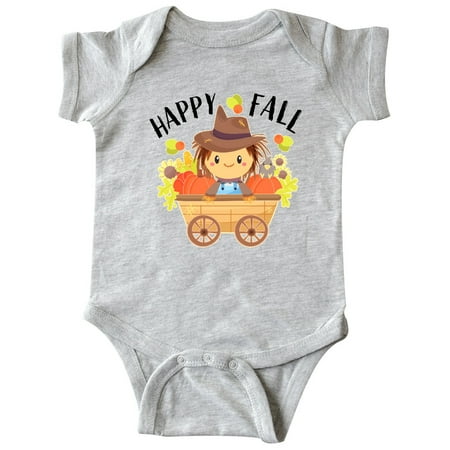 

Inktastic Happy Fall cute autumn scarecrow Gift Baby Boy or Baby Girl Bodysuit