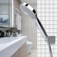 thumbnail image 5 of G1/2in 3Functions Detachable Handheld Shower Head Sprayer Hand Shower Bathroom Accessories Kit de pomme de douche (support de douche commun), 5 of 5