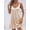 Champagne, variant on Women's Champagne Gold Sequin Sleeveless V-Neck Mini Dress - Party Cocktail Evening Wear