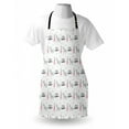 thumbnail image 3 of Unicorn Party Apron Nursery Cartoon Animals Rabbit Giving Flower to Mythical Horse Be Happy Quote, Unisex Kitchen Bib Apron with Adjustable Neck for Cooking Baking Gardening, Multicolor, by Ambesonne, 3 of 3
