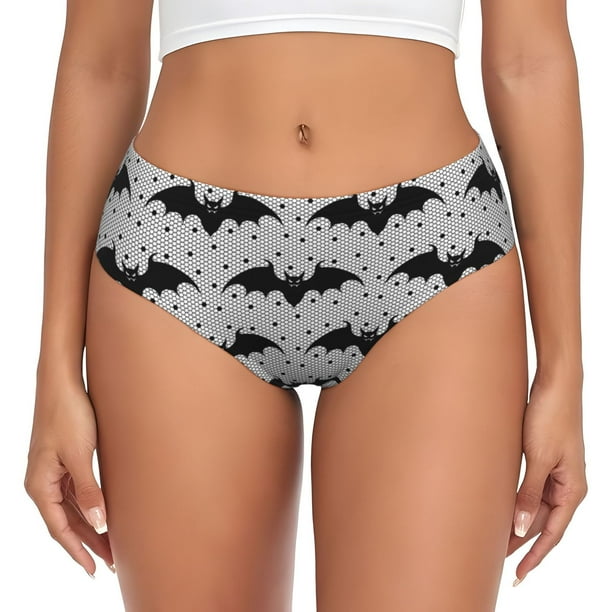 Fotbe Bat Calzones Estampados para Mujer – Ropa Interior de Algodón, Cómoda, Suave y Elástica-Small