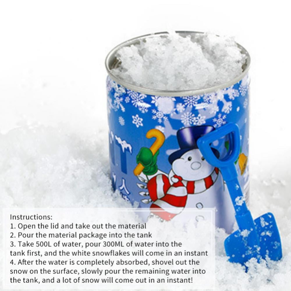 Cabilock 3 Set Instant Snow Powder Artificial Fake Snow Can Bricolaje Copos  de Dispersión de Nieve Nieve Caída Esponjosa para Navidad Decoración de