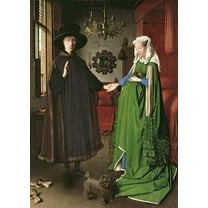 Eyck "The Portrait of Giovanni" (1434) Glossy Poster