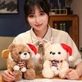 thumbnail image 4 of Apmemiss Clearance Christmas Bear Plush Cute Plush Stuffed Animals Stuffed Bear Small Plush Bear Xmas Bears with Hat for Kids Babies and Toddlers, 10 Inches Girls Christmas Gifts, 4 of 5
