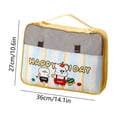 thumbnail image 3 of JHyouerji Cute Lightweight Packing Cubes 14x11x3 Inch,Waterproof Polyester Travel Luggage Organizer Pouches for Clothes Vacation Suitcase Storage, 3 of 7