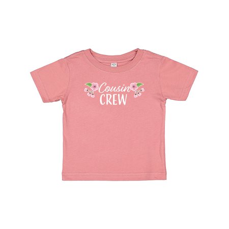 

Inktastic Cousin Crew with Flowers Gift Baby Girl T-Shirt
