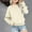 Beige, variant on piuwrlz Hoodies for Girls Long Tops Sleeve Printed Hoodie Long Sleeves Without a Hat Sweater Pink Size 7-8 Years
