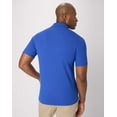 thumbnail image 3 of Hanes Men's Pique Polo Shirt (Big & Tall Sizes Available) Deep Royal 3XL, 3 of 10