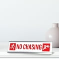 thumbnail image 2 of No Chasing, Run Silver Frame, Desk Sign (2x8"), 2 of 3