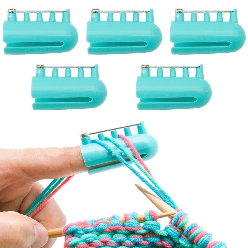 Leking 5pcs Finger Guides For Crochet 5 Pcs/Pack Yarn Guide Finger