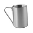 thumbnail image 1 of Taza de café Taza de leche de de acero inoxidable de doble pared Acabado cepillado Mango antideslizante portátil Taza de picnic multifuncional Plata 280ml perfecl Taza Senderismo, 1 of 8