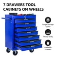 thumbnail image 4 of ARTMAN 20" 7 Drawers Rolling Steel Storage Tool Chest with Wheels, Heavy Duty Industrial Service Cart Storage Organizer with Locking System for Workshop Garage Repair Shop, 4 of 17