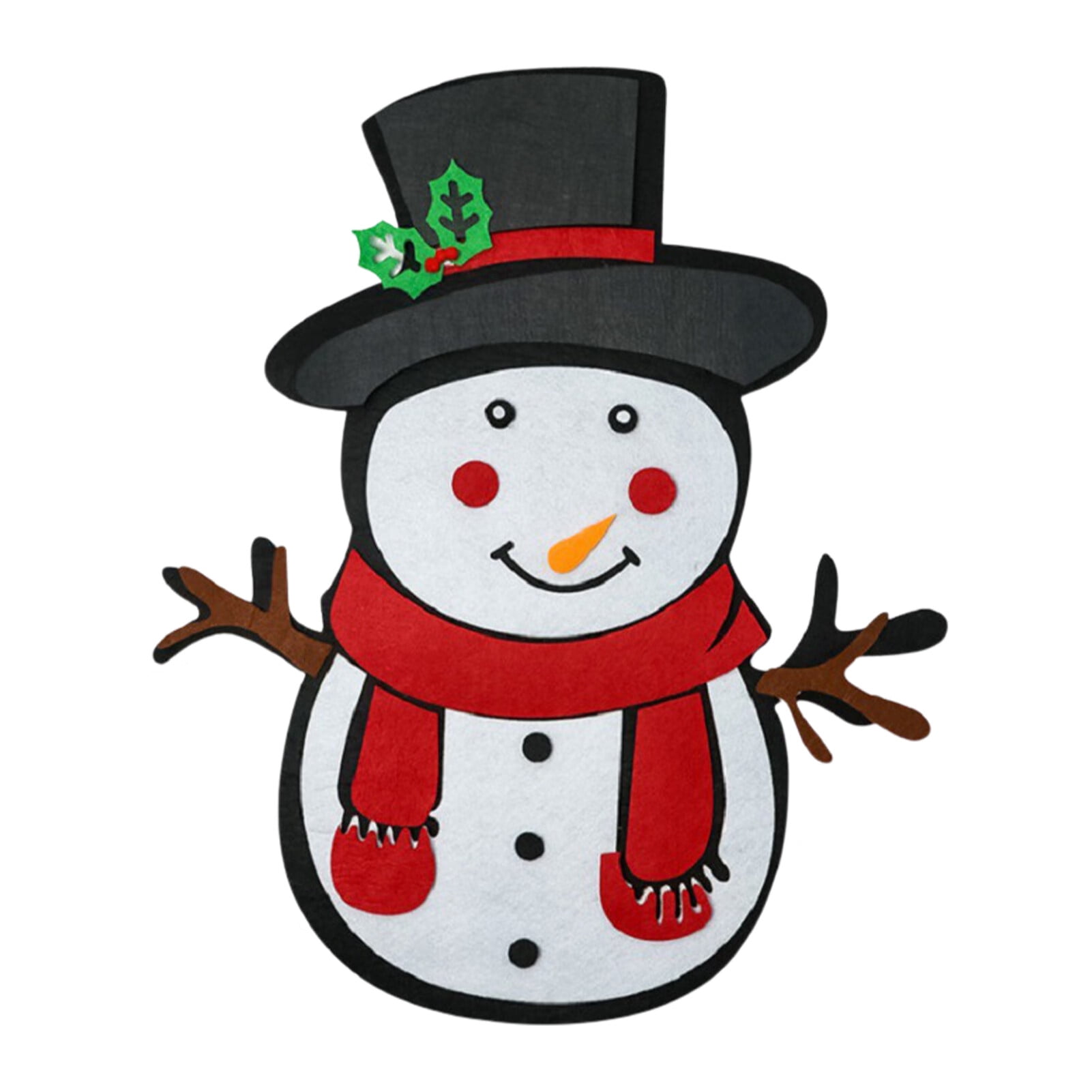 Geruite DIY Snowman for Kids, Christmas Wall Decorations for Children