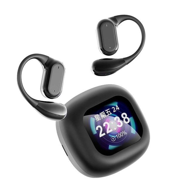 Ruifaya Auriculares con pantalla Bluetooth 5.4 Auriculares con llamadas Auriculares deportivos Reducción de ruido