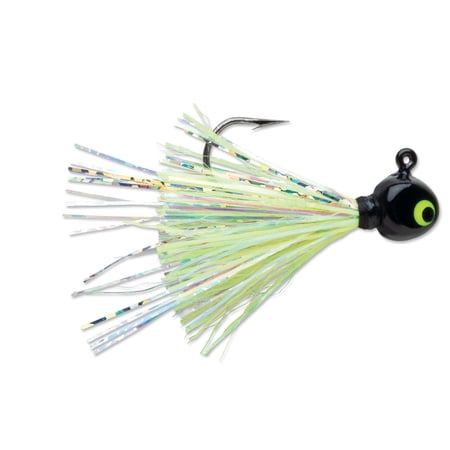 VMC HOT SKIRT GLOW JIG 1/32OZ - BLK CHART