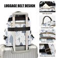 thumbnail image 3 of FORMRS Mini Backpack Purse for Women Travel Daypack Casual Shoulder Bag, Cute Snowmen, 3 of 7