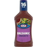 Kraft Balsamic Vinaigrette, 16 fl oz Bottle, Liquids, Contains Soy/Soybean, Casein Free