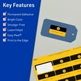 thumbnail image 3 of Avery Printable Rectangle Labels, Bright Yellow, 1" x 2", 480ct, 3 of 11
