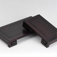 thumbnail image 4 of Rectangular Scroll Display Stand, Purple Sandalwood Pedestal for Vase Tea Service, 4 of 7