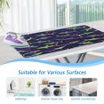 thumbnail image 5 of Ironing Mat Portable Ironing Blanket for Table Top Travel Ironing Pad for Washer Dryer 27.6" x 47.2" Neon Colors Sharks, 5 of 6