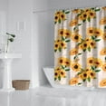 thumbnail image 2 of Waterproof Cute Sunflower Colorful Shower Curtain 72x72 Inch Boho Style Polyester Unique Shower Curtain for Bathroom Hotel Home Decor with 12 Plastic Hooks, 2 of 5