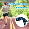 thumbnail image 4 of Ettsollp Sports Headband for Women Sports Headband for Men Women Sweat Absorption Breathable Workout Headbands Wide Edge Soft Printed Sweatband for Yoga, 4 of 8