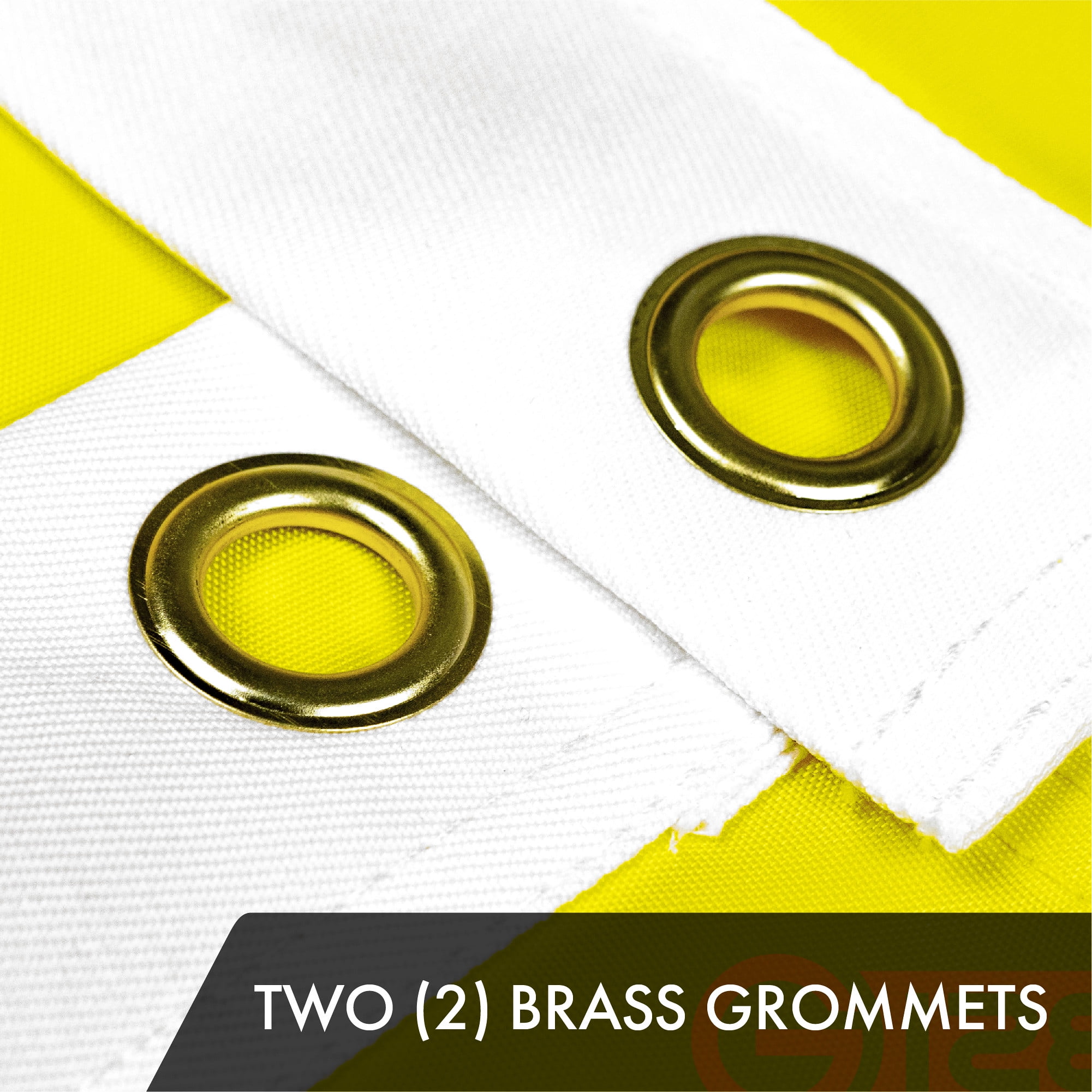 G128 Combo Set Both Embroidered 3'x5' American Flag & Don't Tread on Me Brass Grommet for Outside