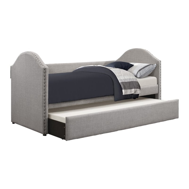 Lexiconhome Therese Fabric Upholstered Daybed With Trundle Twin Gray Com - Home Decorators Collection Tufted Headboard Lexiconhome Therese Fabric Upholstered Daybed With Trundle Twin Gray Com - Home Decorators Collection Tufted Headboard