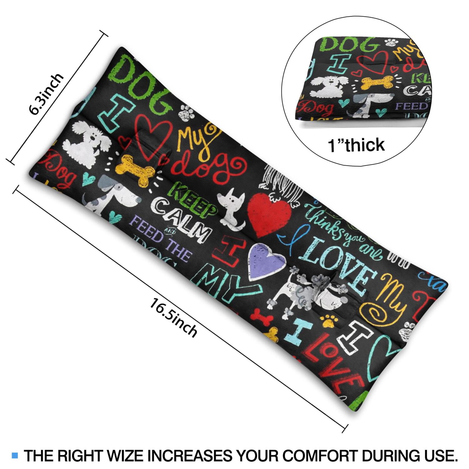 Animal Themed Seatbelt Pillow - Post Surgery Mastectomy Cushion - Soft Heart Surgery Recovery Pillow with Puppy Design