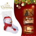 thumbnail image 4 of GZHJMY Christmas Stockings 2PCS,Christmas Cute Snowman Big Xmas Stockings Gift Decorations and Party Supplies,Used for Fireplace Decoration Socks Christmas Tree Decoration, 4 of 7